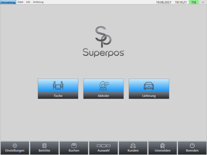 Auswahl Superpos Kassensystem Lieferservice